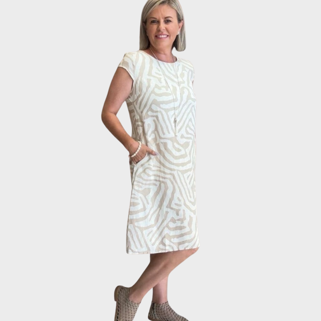 Dora -  Ljetna haljina s okruglim izrezom