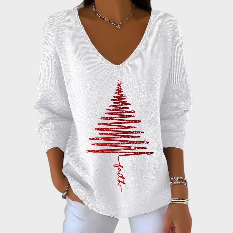Nancy | Elegantni Božićni Pleteni Top