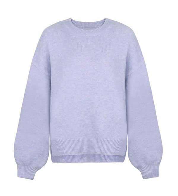 KIARA™ - Ženski džemper s spuštenim ramenima i razrezom na rubu