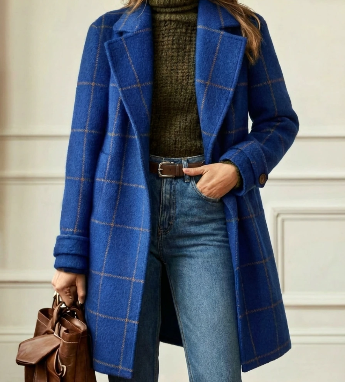 Arvae | Dugi kaput s vunenim kariranim uzorkom