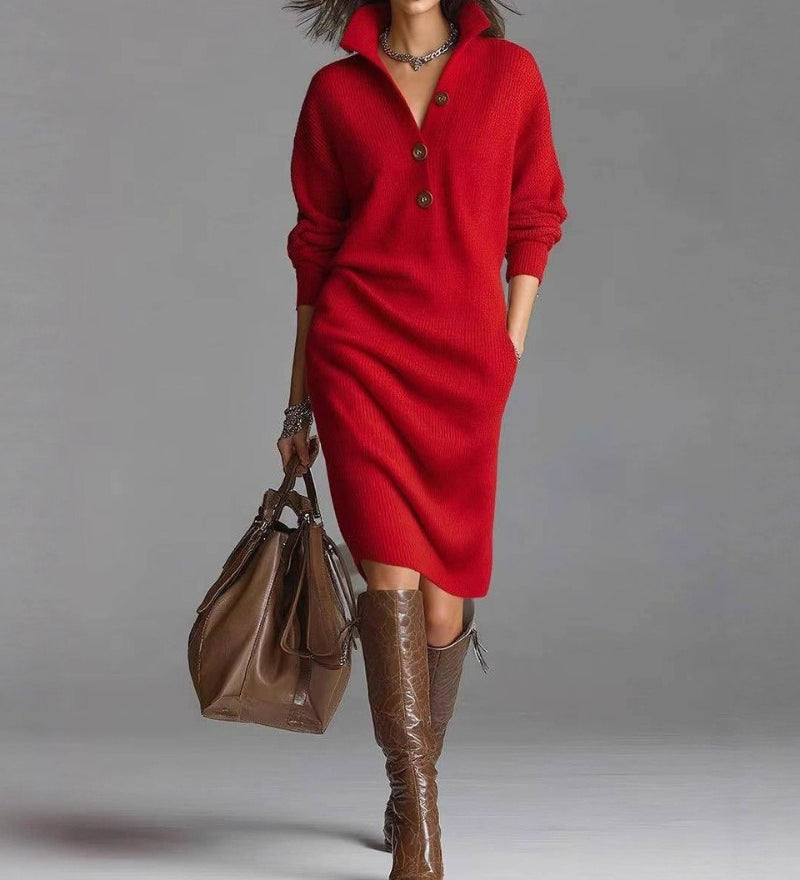 Ivana – topla pletena haljina