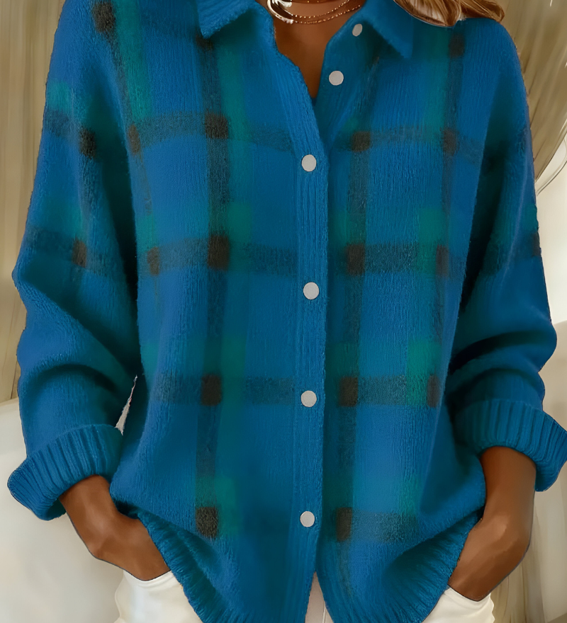 Tesa | Karirani Pleteni Prsluk