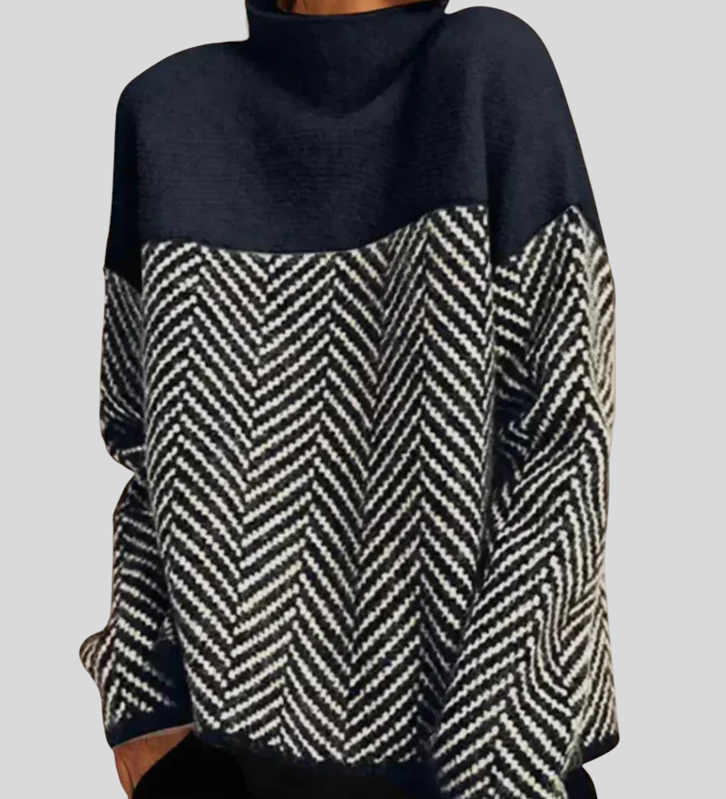 Elodie - Pamučni Pulover S Visokim Ovratnikom