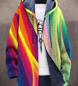 Bronte™ - Luksuzna jakna s kapuljačom i patentnim zatvaračem, inspirirana umjetnošću