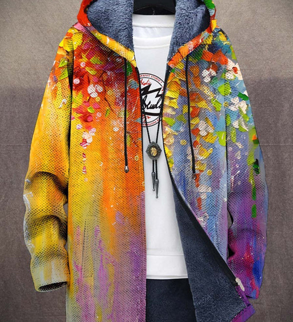 Bronte™ - Luksuzna jakna s kapuljačom i patentnim zatvaračem, inspirirana umjetnošću