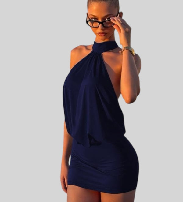 ALEXA™ - Seksi Halter Bez Leđa Bodycon Mini Haljina za Party & Klube