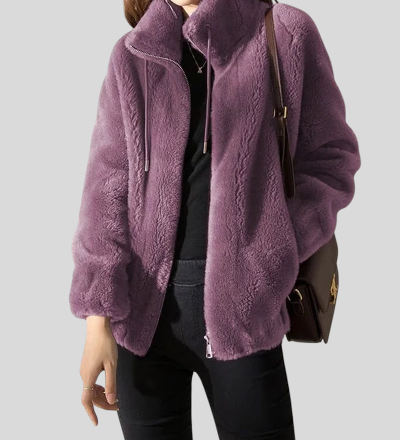 Marry - Mekana Flis Jakna s Visokom Ogradom