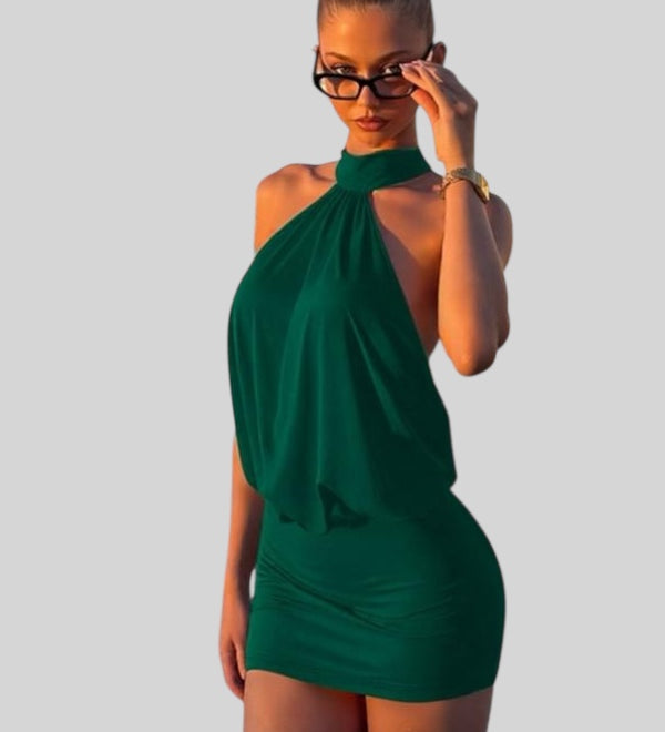 ALEXA™ - Seksi Halter Bez Leđa Bodycon Mini Haljina za Party & Klube