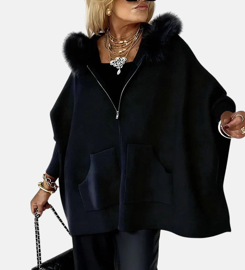 Arabelle | Ležerna kaput s kapuljačom i krznom