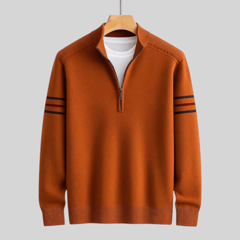 Moderni Pulover s Polu-Zipom