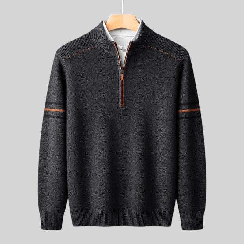 Moderni Pulover s Polu-Zipom