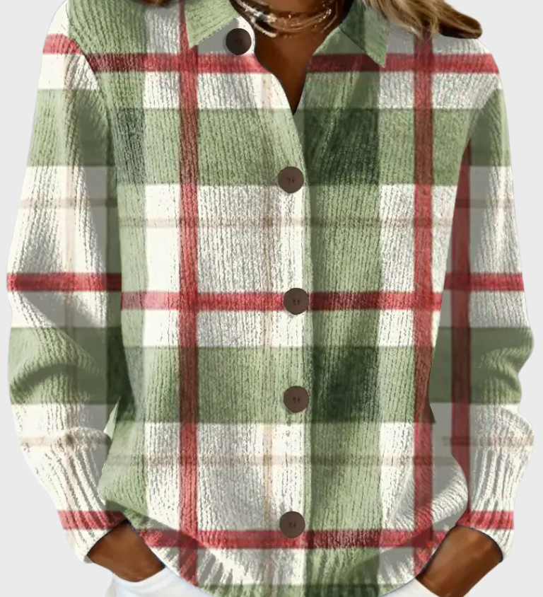 Victoria - Retro Karirana Pulover