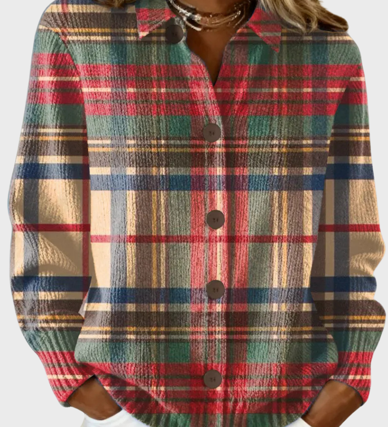 Victoria - Retro Karirana Pulover