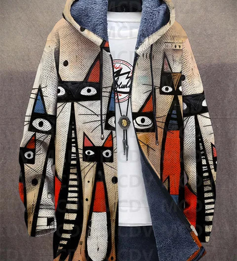 Lowanna™ - Luksuzna kapuzenjakna s patentnim zatvaračem, inspirirana umjetnošću