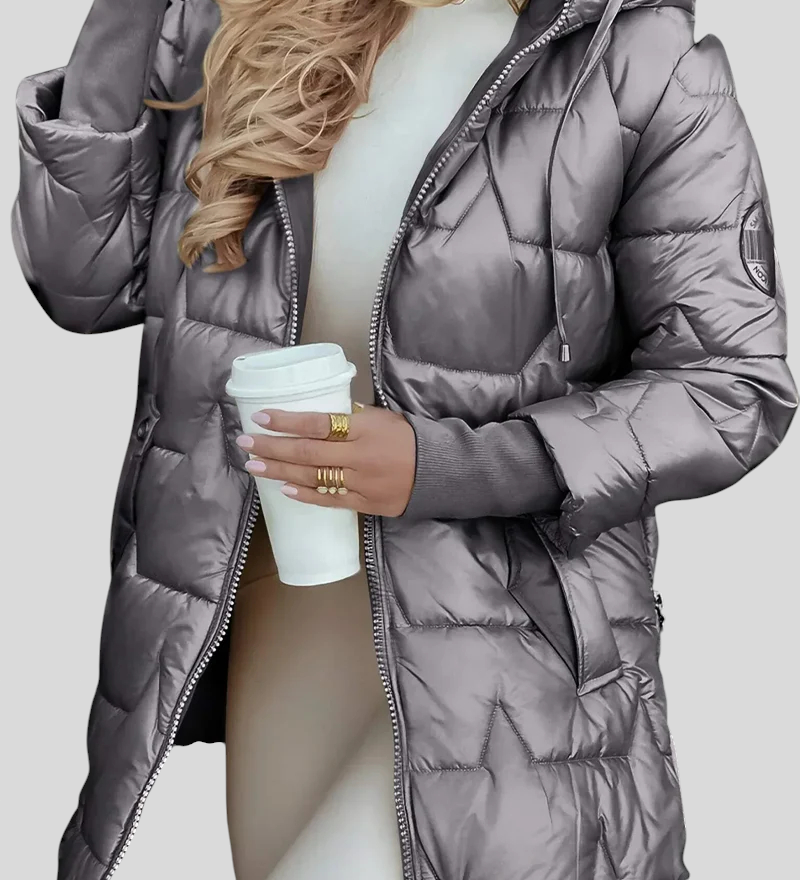 Kate - Elegantna Zimska Jakna S Kapuljačom