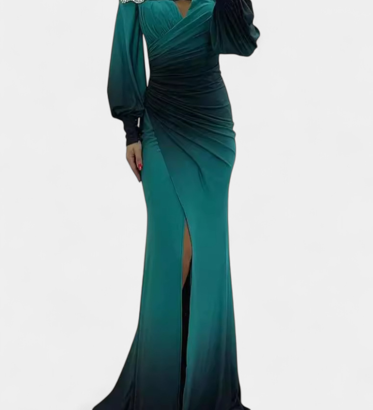 Silviana Maxi Haljina Ombre s Otkritim Ramena