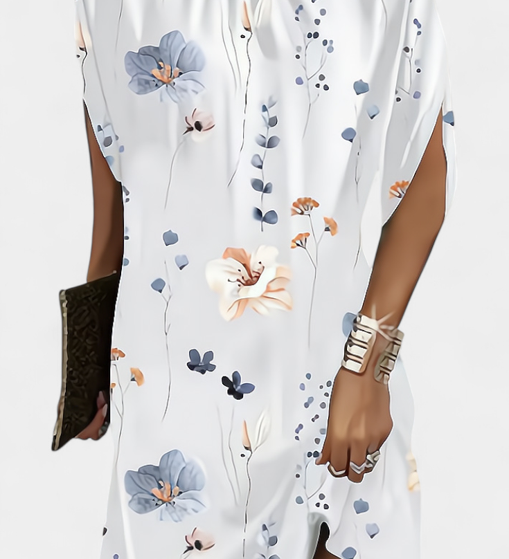 Ena Midi Haljina Bez Vremenskog Okvira s Okruglim Izrezom