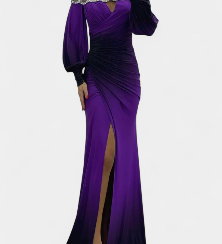 Silviana Maxi Haljina Ombre s Otkritim Ramena