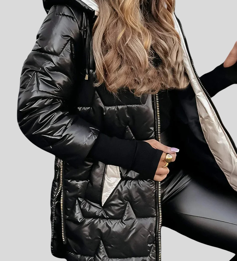 Kate - Elegantna Zimska Jakna S Kapuljačom