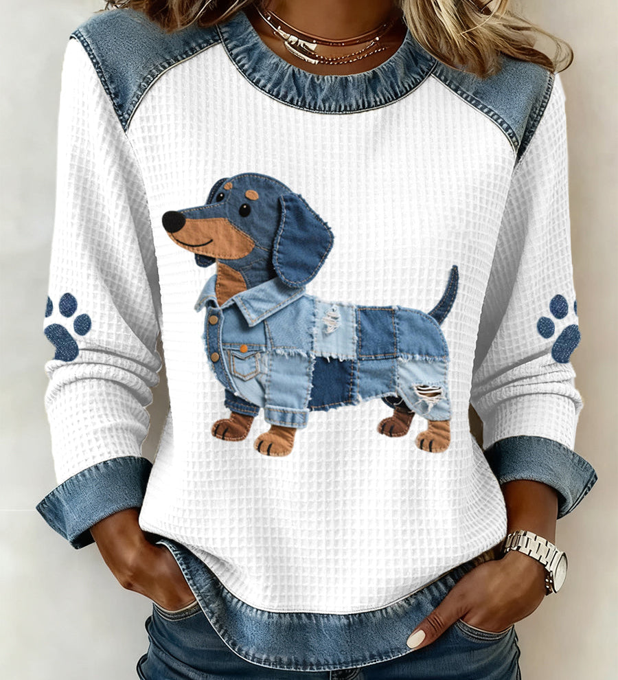 Julia - Šarmantni pas zec s patchwork traperom